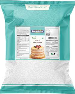 Bakersveggie Eggless Vanilla Cake Premix (Cake Mix), 1kg 1 kg