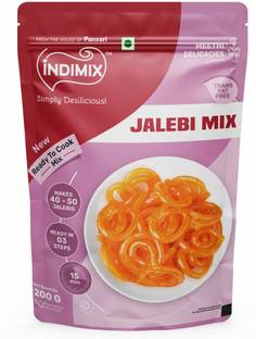 INDIMIX Instant Ready to Cook Jalebi Mix | Ready In 3 Steps | Healthy & Tasty 200 g