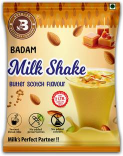 Brew Lab Badam Milkshake Butterscotch Flavor Real Bits Of Badam With Butterscotch Flavor 1 kg