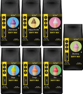 La Casa Soft Serve or Softy Premix - Combo of 7 Flavors | Extra Creamy | 1750 g