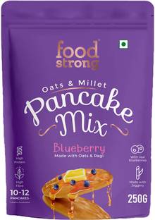 foodstrong Oats and Millets Blueberry Pancake Mix 250 g