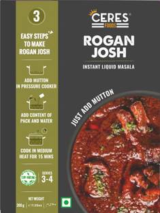 Ceres Foods Kashmiri Rogan Josh (Instant Liquid Masala | Just add Mutton | No Preservatives) 200 g