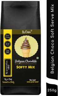 La Casa Soft Serve or Softy Premix - Belgian Chocolate | Extra Creamy & Strong Flavor | 250 g