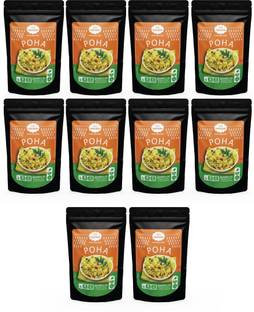 Namaste Chai Breakfast Poha, Instant Poha in 3 Mins, (60g X 10 Pouch) 60 g