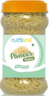 Nutra Vita Freeze Dried fine Paneer Flakes (Grated Paneer) Made from Best Quality Paneer 100 g