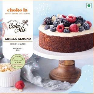 Choko La MYO Almond Vanilla Cake Mix Baking Instant Cake Vanilla Flavour Cake Readymade 290 g