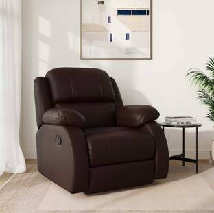 RM HOME Leatherette Manual Swivel Recliner