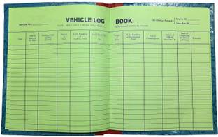 LRS Vehicle Log Book Short Size - 21 * 17 cm - 80 GSM Ledger Paper - 38 Pages - Pack of 1 - 1-Part Vehicle Log Book