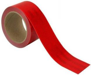 Woniry Red Car Reflective Tape Sticker (Pack of 1) 50.8 mm x 3 m Red Reflective Tape