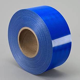SHINY 2 Inch X 10 Meter High Intensity Waterproof Warning Reflective Radium Tape Blue 50.8 mm x 10 m Blue Reflective Tape