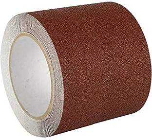 Bellveen Anti Slip Tape, Heavy Duty Grip Tape 4 inch 5 meter 101.6 mm x 5 m Brown Reflective Tape