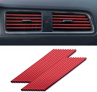 SVULINT Car Auto Air Conditioner Vent Outlet Trim Strip 5 mm x 5 m Multi color Reflective Tape