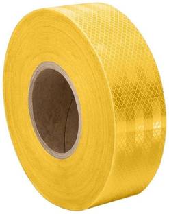 Growthora Yellow Reflective Tape (2 Inch x 5 Meter) 500 mm x 5 m Yellow Reflective Tape
