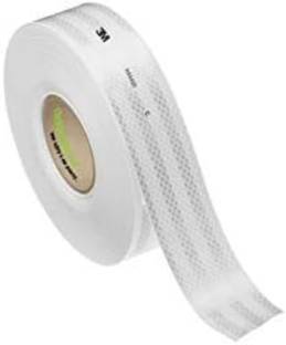 ETSHandPro 3M High Intensity Warning Retro Reflective Reflector Radium Conspicuity Sticker 50 mm x 6000 m White Reflective Tape