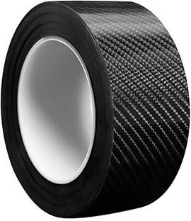 Fliptic Waterproof Protection Film Car tape (2 InchX5 Meter) 50 mm x 5 m Black Reflective Tape