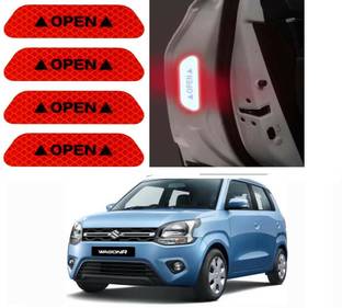 Auto E-Shopping Red Car Door Open Warning Reflective Sticker for WagonR 25 mm x 0.03 m Red Reflective Tape