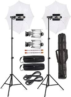 PICPRO Porta light With 9 feet Light Stands, Porta Light for Video&Still Photography White Reflector Umbrella