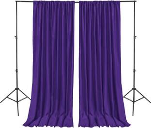 Cam cart Purple Backdrop Curtain for Parties Background Curtains 4x10 2 penal Reflector Reflector