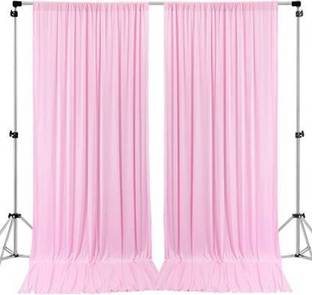 Stookin Pink Decoration Backdrop Curtain Background Wedding Parties 5x12Ft (Set of 2) Reflector