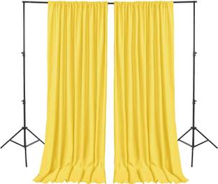 Stookin 4X8 yellow Backdrop 2 Panels-Wrinkle-Free Polyester Wedding Party Photography Reflector