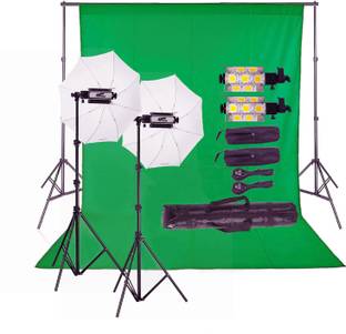 PICPRO 350w LED Porta Light Kit with Green Screen for Videoshoot, Photography, YouTube Reflector