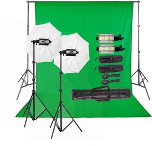 PICPRO 150w LED Porta Light Kit with Green Screen for Videoshoot, Photography, YouTube Reflector