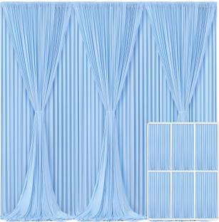 Cam cart 20X10ft Sky Blue No Wrinkle Polyester Photography Backdrop 5×10ft 4Pcs Panel Reflector