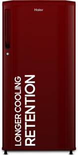 Haier 175 L Direct Cool Single Door 2 Star Refrigerator  with DEFT TechnologyLarge Vegetable Box