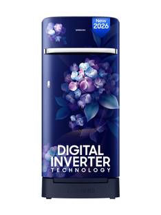 Samsung 189 L Direct Cool Single Door 4 Star Refrigerator with Base Drawer with Digital Inverter, Sin...