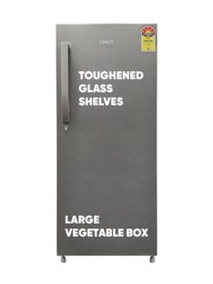 CANDY 190 L Direct Cool Single Door 5 Star Refrigerator with Jumbo Fruit and vegetable Box , Stabiliz...