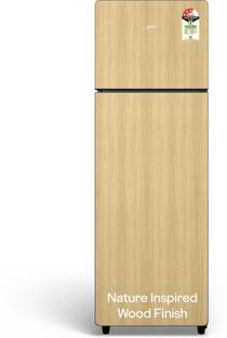 Godrej 244 L Frost Free Double Door 3 Star Refrigerator  with Wood Finish, 30 Days Farm Freshness