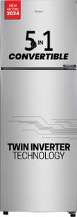 Haier 240 L Frost Free Double Door Top Mount 3 Star Convertible Refrigerator  with Convertible 5 in 1Turbo Icing