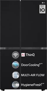 LG 655 L Frost Free Side by Side Refrigerator with Smart Inverter Compressor, AI ThinQ (Wi-Fi), Door ...
