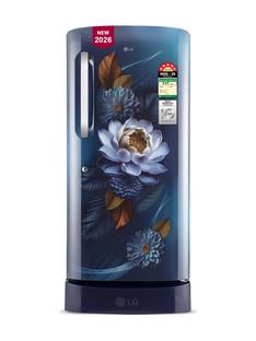 LG 210 L Direct Cool Single Door 5 Star Refrigerator with Base Drawer