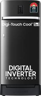 Samsung 189 L Direct Cool Single Door 5 Star Refrigerator with Base Drawer  with Digi-Touch Cool Digital Inverter with Display