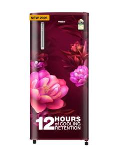 Whirlpool 184 L Direct Cool Single Door 2 Star Refrigerator with upto 9 hour cooling retention, fridg...