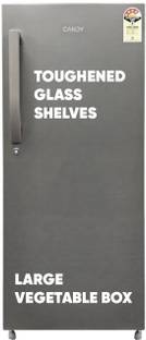 CANDY 190 L Direct Cool Single Door 4 Star Refrigerator with Jumbo Fruit and vegetable Box , Stabiliz...