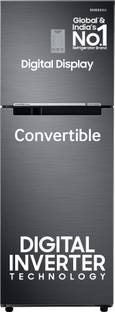 SAMSUNG 236 L Frost Free Double Door 3 Star Convertible Refrigerator  with Digital Inverter and Displa...