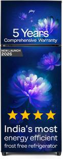 Godrej 244 L Frost Free Double Door 4 Star Refrigerator  with AI Powered | Convertible Freezer 6-In-1 ...