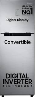 Samsung 236 L Frost Free Double Door 3 Star Convertible Refrigerator  with Digital Inverter and Display
