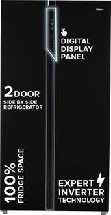 Haier 602 L Frost Free Side by Side Convertible Refrigerator  with |100% Convertible|Expert Inverter|Digital Display Panel|Jumbo Ice Maker|Deo Fresh Technology