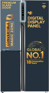 Haier 598 L Frost Free Side by Side 3 Star Convertible Refrigerator with Expert Inverter Smart Sense ...