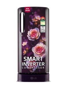LG 185 L Direct Cool Single Door 5 Star Refrigerator with Base Drawer  with Smart Inverter Compressor,...