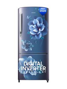 Samsung 183 L Direct Cool Single Door 3 Star Refrigerator with Digital Inverter, Single Touch Defrost...