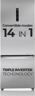 Haier 355 L Frost Free Double Door 2 Star Refrigerator with Freezer at Bottom, Triple Inverter & Dual...