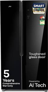 Godrej 540 L Frost Free Side by Side 3 Star Refrigerator  with AI Powered 4 Intelligent Modes Advanced...