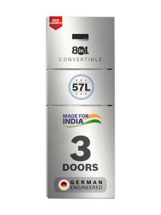 BOSCH 302 L Frost Free Triple Door 3 Star Refrigerator  with Large LED Display, 18 Hrs Cooling Retenti...
