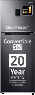 Samsung 291 L Frost Free Double Door 2 Star Convertible Refrigerator  with Convertible 5-in-1 Curd Maestro, Digital Inverter with Display
