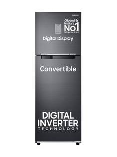 Samsung 256 L Frost Free Double Door 3 Star Convertible Refrigerator with Digital Inverter and Displa...