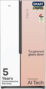 Godrej 600 L Frost Free Side by Side 3 Star Refrigerator with Smart Convertible Zones with Digital To...